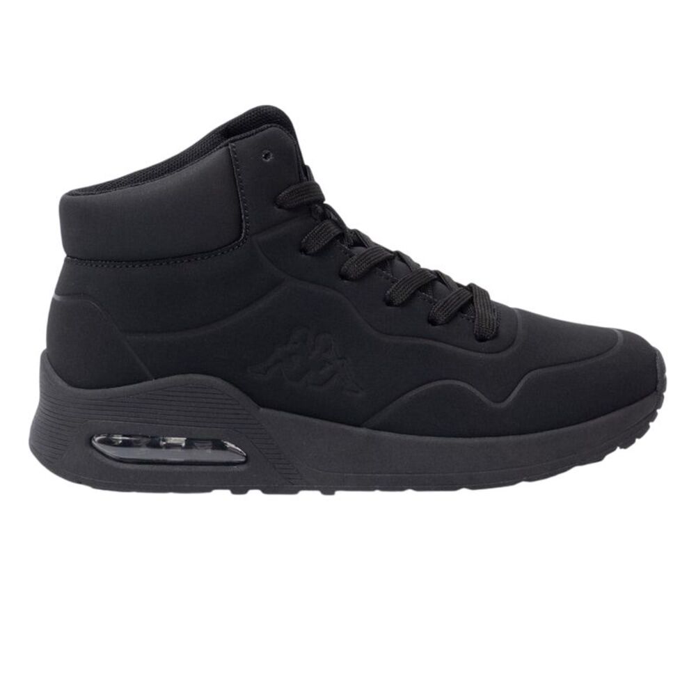 Kappa Childrens/Kids Bolla Synthetic Leather High Top Trainers / Black